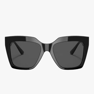 Versace Women’s Black Oversized Cat-Eye Sunglasses